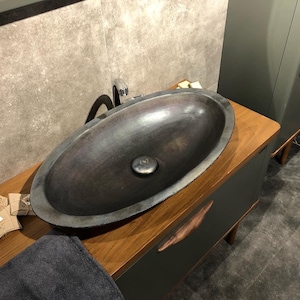 Minimalist Solid Color Oval Ceramic Vessel Sinks – Handcrafted with Care for a Clean, Modern Look - 66x39x12 cm