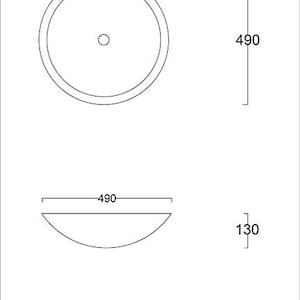 Puede incluir: Un lavabo de cer&aacute;mica blanca con un di&aacute;metro de 50 cm y una profundidad de 13 cm. El lavabo est&aacute; dise&ntilde;ado para montaje en pared y tiene una forma redonda. El lavabo forma parte de la colecci&oacute;n LAPIS-35016 de Kuhn Ceramics.