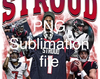 Retro Bootleg Houston Texans stroud PNG DTF Sublimation