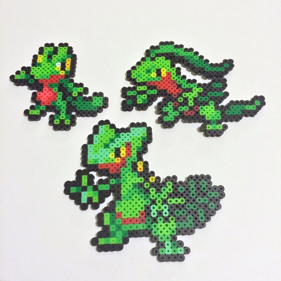 Pokemon Omega Ruby Alpha Sapphire Perler Bead Sprite Starters Etsy