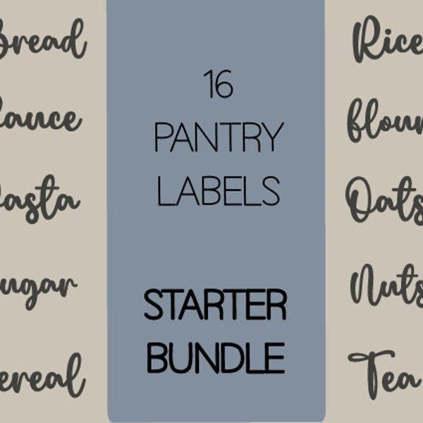 Pantry organization SVG cut file Cricut organization Svg Simple cut file for Cricut labels labeling kitchen tools