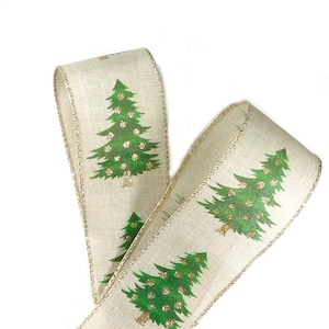 Christmas Tree Ribbon, Christmas Ribbon, Tree Ribbon, Ribbon For Christmas, Christmas Gift Ribbon, Ribbon, Christmas Wreath Ribbon, 2.5"