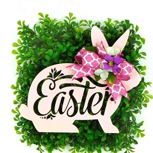 Easter Bunny, Easter Decor, Bunny Decor, Easter Door Hanger, Bunny Door Hanger, Bunny Hanger, Easter Hanger, Bunny Wreath, Easter Decoration