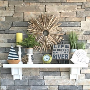 Lake House Decor, Beach Decor, Nautical, Nautical Decor, Driftwood, Four Season Room, Sunroom, Coastal Decor, Tropical Decor, Lake Life