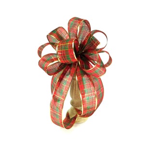Plaid Christmas Bow, Traditional Christmas Bow, Bow For Christmas, Bow, Christmas Tree Bow, Lantern Bow, Wreath Bow, Staircase Bow
