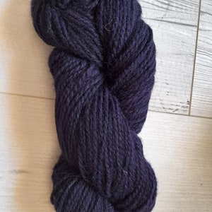 Velvet Underground. 103 grams of purple hand dyed aran weight yarn. Dyed using natural dyes image 1
