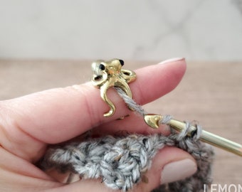 Squid Yarn Tension Ring for Knitting and Crochet, Adjustable Tension Ring