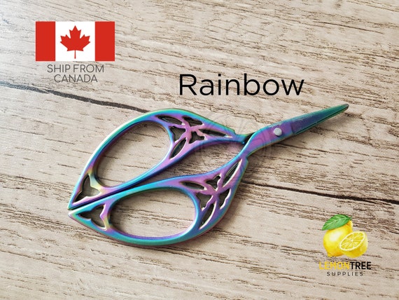 Rainbow Embroidery Scissors, Iridescent Sewing Scissors, Yarn