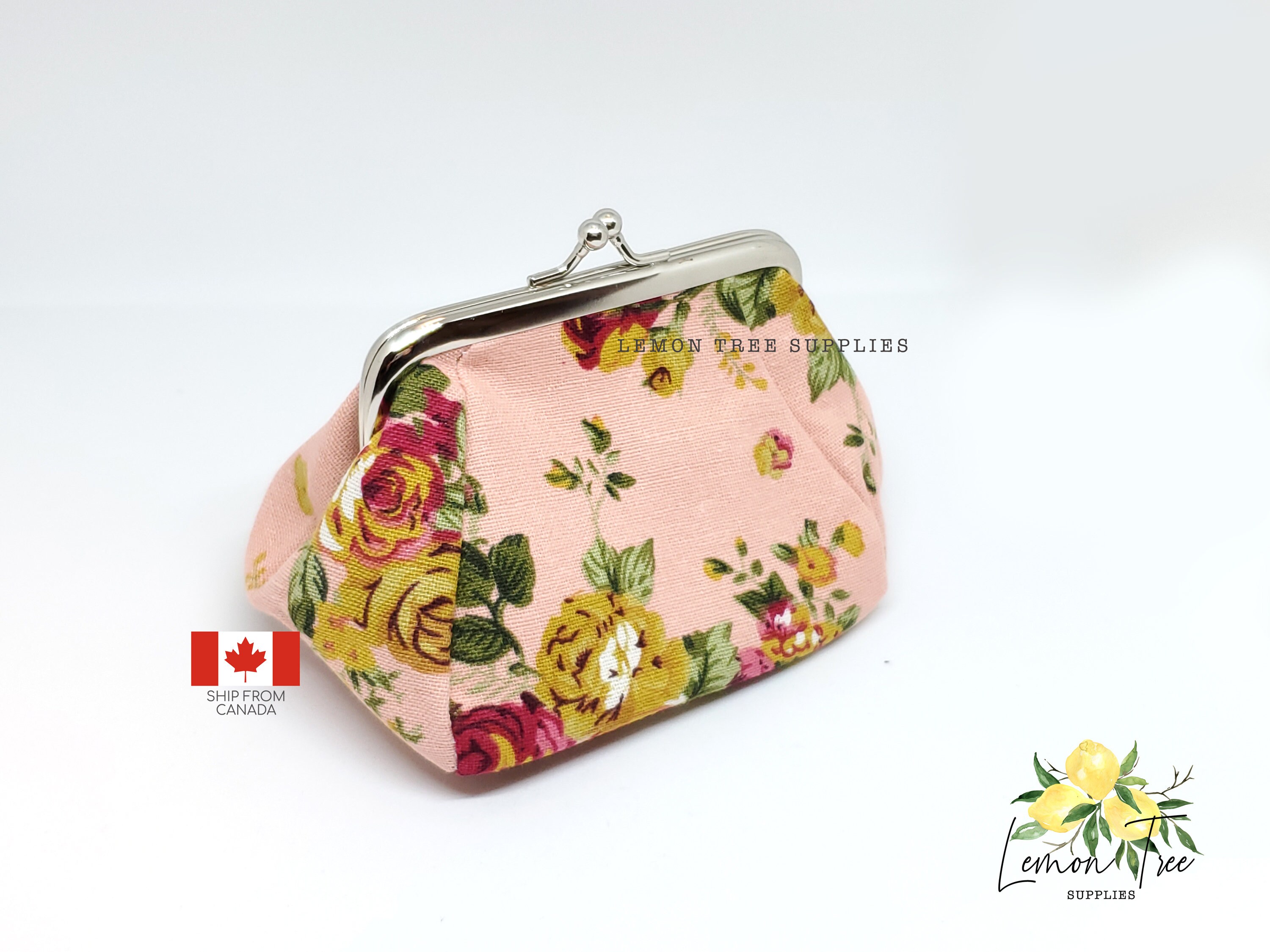 Floral Knitting Notions Bag Notions Pouch in Vintage Style Etsy