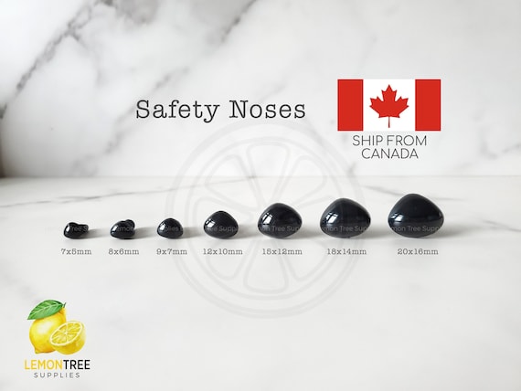 Safety Toy Nose: 12mm Safety Toy Nose: 12mm