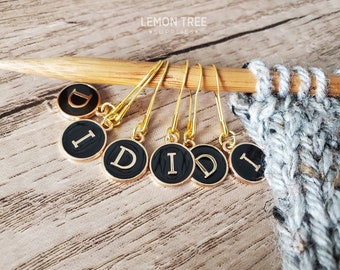 Knitting Stitch Markers Set, Increase and Decrease, Progress Keepers, Knitting Notions, Knitting Tools, Crochet Stitch Markers