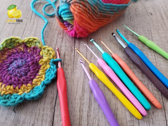 Crochet Hooks Adjustable Heads 1 Knitting Handle With 8