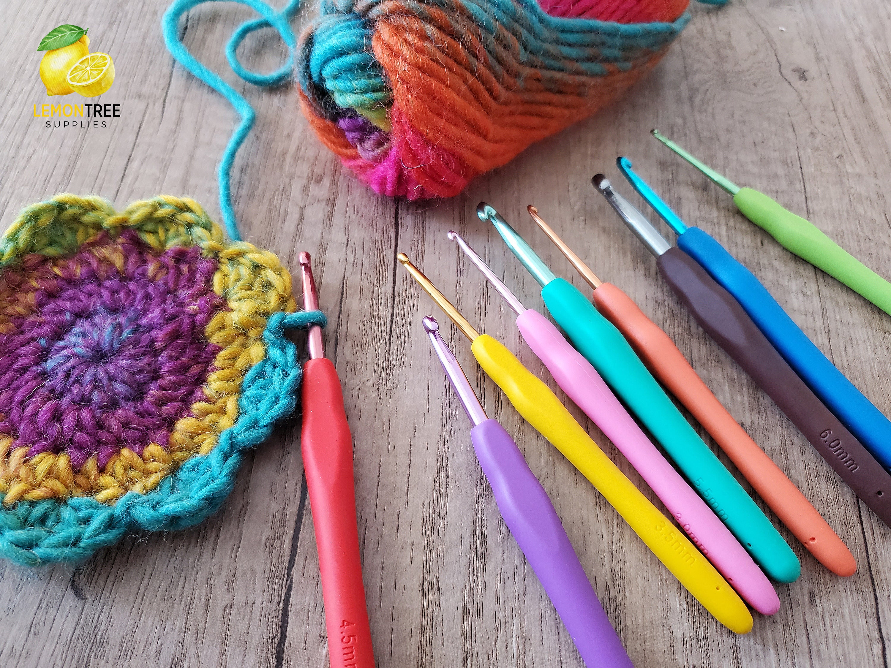 12/37pcs Ergonomic Crochet Hook Set Extra Long Kit Crochet Needles