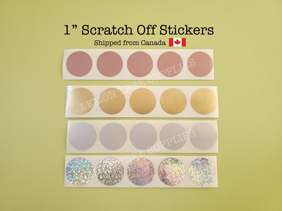 Round Scratch Sticker 1