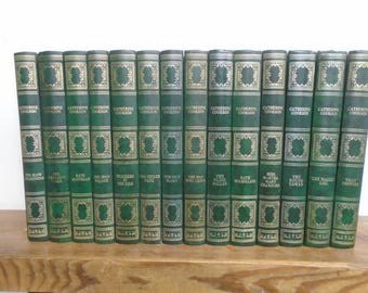 Set of 14 Catherine Cookson Vinyl covered books by Heron Books.