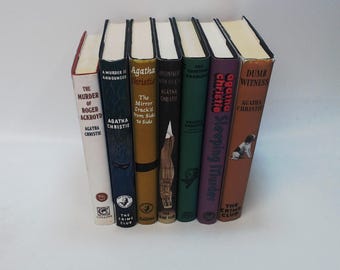 Set of 7 Facsimile Reprints of Agatha Christie 1st Editions