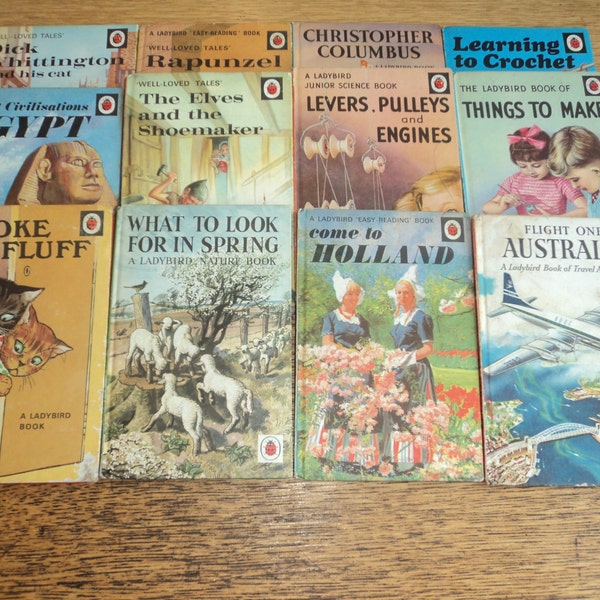 Set of 100 Vintage Mixed Series Good Condition1960s/1970s Ladybird books