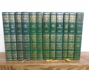 Set of 12 Thomas Hardy. Vinyl covered books by Heron Books.