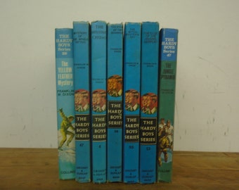 Set of 7 Hardy boys hardback books published by Collins