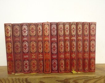 Set of 27 Dennis Wheatley Vinyl covered books by Heron Books.