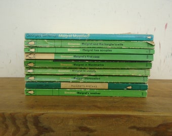 Set of 9 George Simenon Maigret- Penguin Paperback Books