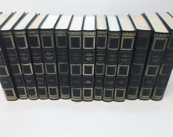Set of 14 D.H. Lawrence Novels etc. Vinyl bound books published by Heron books