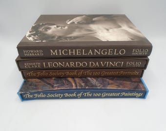 Bundle of 6 Folio Society Art Books- 3 With Slipcase