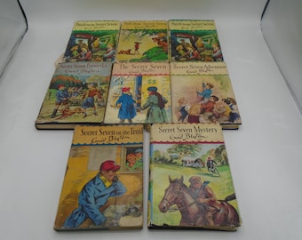 Set of 8 Secret Seven Reprints with DJs. Enid Blyton.