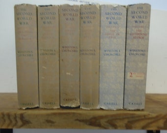 Set of 6 The Second World War: 5 1st Editions in Good condition by Winston S Churchill.