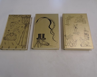 Bundle of 3 Folio Society Books- PG Wodehouse, Oscar Wilde, Noel Coward