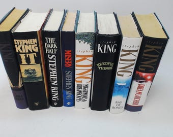 Set of 18 Stephen King Hardcover books with DJs- Mostly Book Club Editions