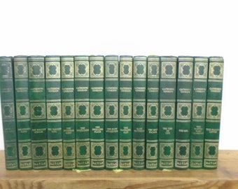 Set of 16 Catherine Cookson Vinyl covered books by Heron Books.