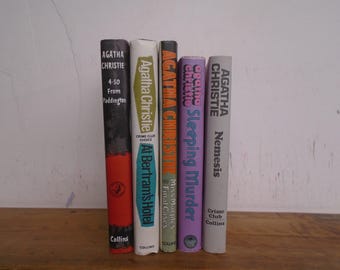 Set of 5 Facsimile Reprints of Agatha Christie 1st Editions