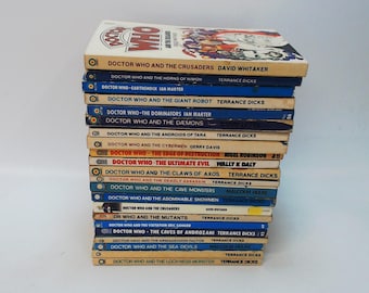 Set of 22 paperback Doctor Who Novels