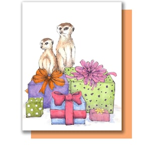 Party Meerkats Biglietto di auguri di buon compleanno