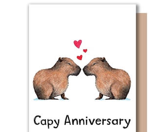 Felice Capy Anniversary Capybara Love Card