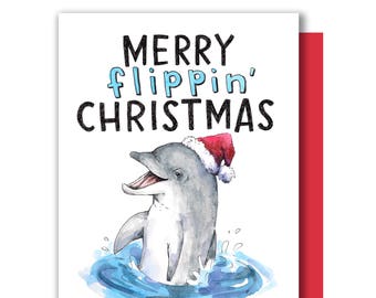 Carte De Dauphin Etsy