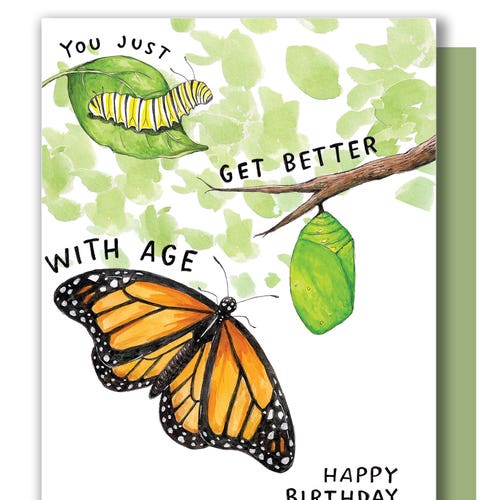 You Just Get Better With Age Monarch Butterfly Caterpillar Etsy You Just Get Better With Age Monarch Butterfly Caterpillar Etsy