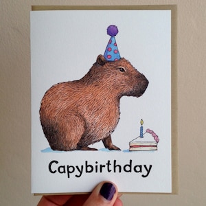 Capybirthday Buon Compleanno Capybara Card immagine 4