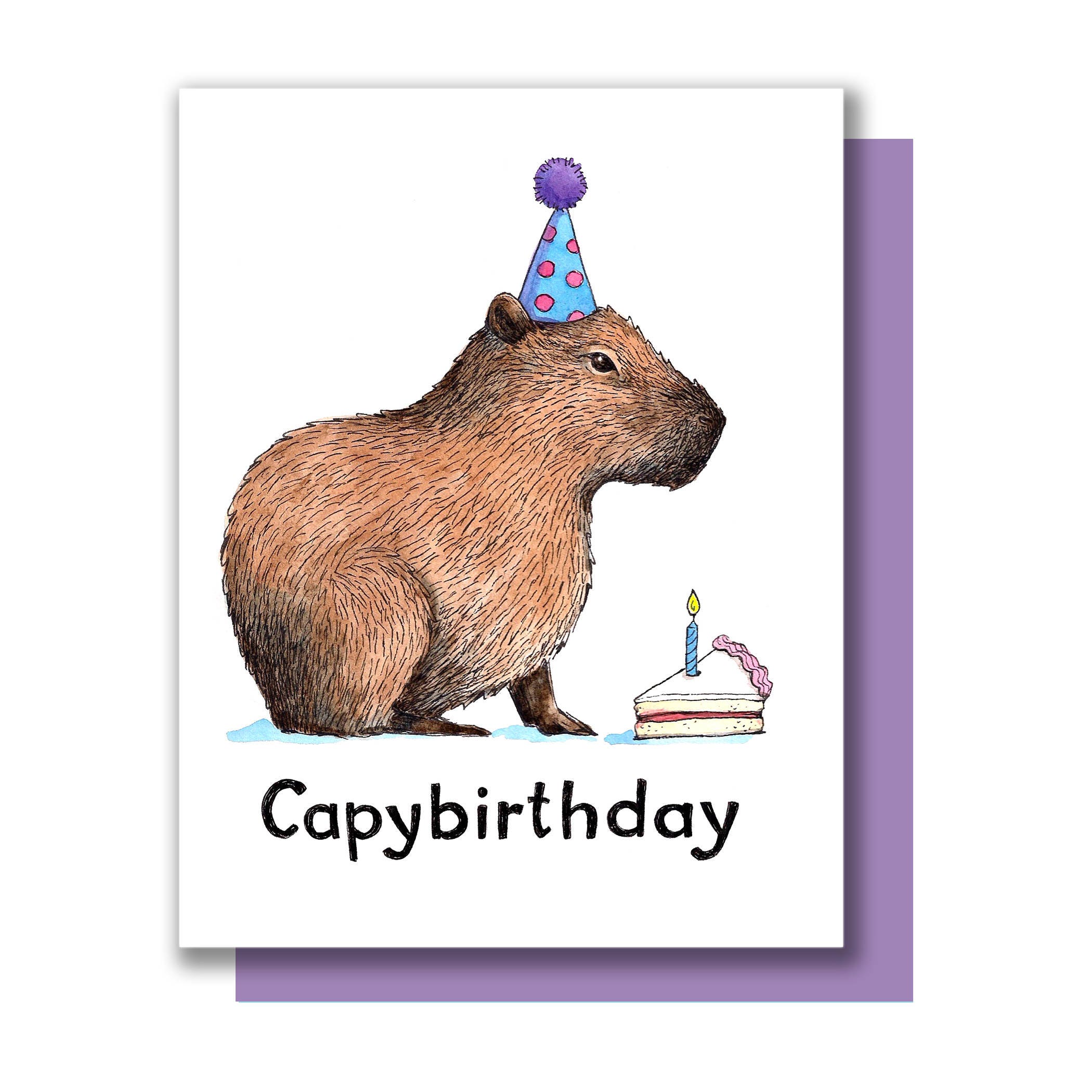Capybirthday Happy Birthday Capybara Card picture picture