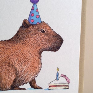 Capybirthday Buon Compleanno Capybara Card immagine 3