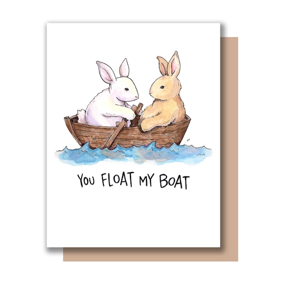 Bunnies Boat Birthday | Greeting Card Bunnies Boat Birthday | Greeting Card