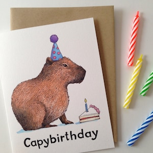 Capybirthday Buon Compleanno Capybara Card immagine 2