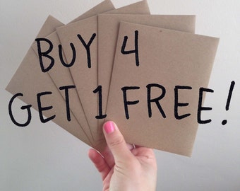 Watercolor Greeting Card Assortment: Mix & Match, Buy 4 Get 1 Free