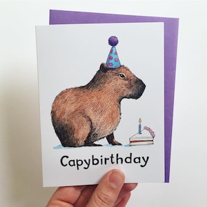 Capybirthday Buon Compleanno Capybara Card immagine 5