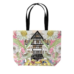 Liberty Floral Tote Bag, High Quality printed canvas shopping bag