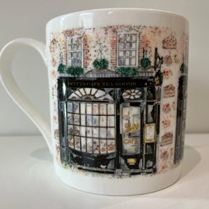 Bettys Tea Rooms Fine Bone China Mug, Cafe North Yorkshire