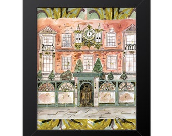 Ilustración de Fortnum & Mason, impresión giclée enmarcada