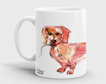 Simply Dachshund ceramic mug, dog breed, cute ,fun pet gift