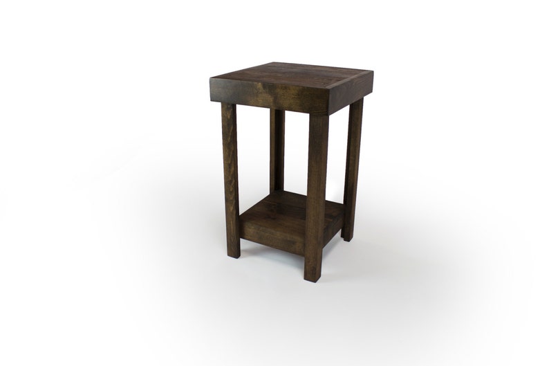 Rustic Reclaimed Wood Style Nightstand End Table Simple Nightstand Rustic Nightstand Farmhouse Table Wood Nightstand